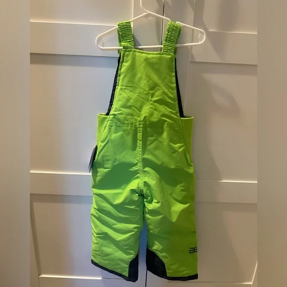 Arctix Bright Green Snow Bib Pants Overalls - Picture 2 of 4